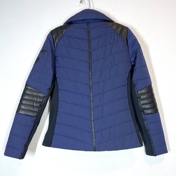Alp-N-Rock Moto Jacket Blue Black Ski Snow Resortwear Designer Winter Small - Picture 3 of 16